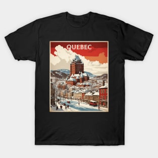 Quebec Canada Vintage Poster Tourism T-Shirt